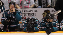Jamie McGinn, Torrey Mitchell et Logan Couture
