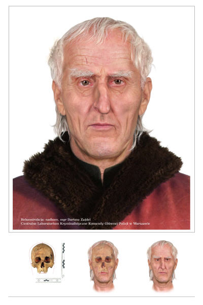 Reconstitution du visage de Nicolas Copernic