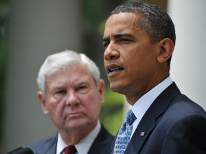 Le président Barack Obama et l'ancien sénateur Bob Graham