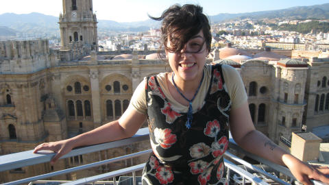 Vue sur l'église inachevée de Málaga Vue sur l'église inachevée de Málaga