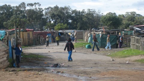 Le bidonville de Malawi