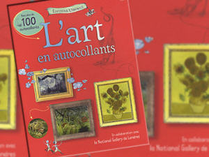 Couverture du livre « Lart en autocollants »