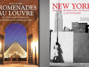 Couvertures des livres « Promenades au Louvre » et « New York »