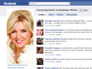Page d'encouragements � Dominique Michel sur Facebook