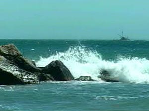 La mer aux abords de Old Harry