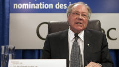Michel Bastarache préside la Commission d'enquête sur le processus de nomination des juges.