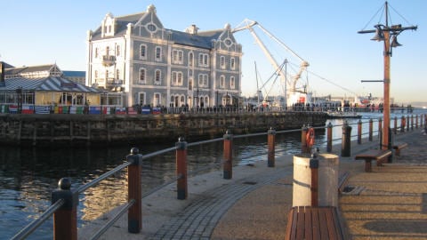 Quai d'embarquement vers Robben Island, lieu d'exil de Nelson Mandela