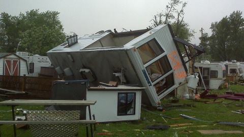 Une tornade a frapp� Midland