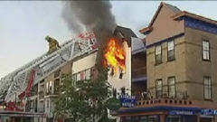 Incendie sur la rue Cartier
