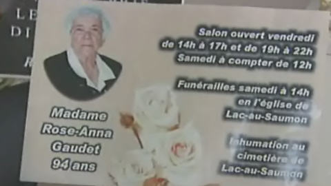 D�c�s de madame Rose-Anna Gaudet