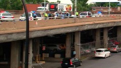 Intervention policière sur l'Autoroute métropolitaine