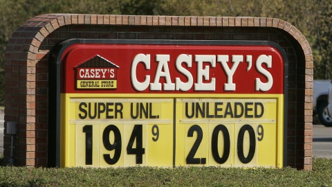 Affiche d'un d�panneur de la cha�ne Casey's General Stores