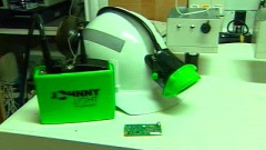 Modem intégré à la lampe frontale