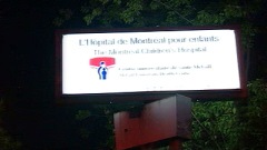 L'Hôpital de Montréal pour enfants.