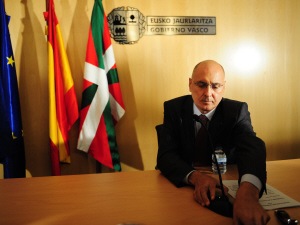 Le ministre de l'Intérieur régional basque Rodolfo Ares