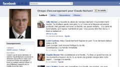 La page facebook en hommage a Claude B�chard