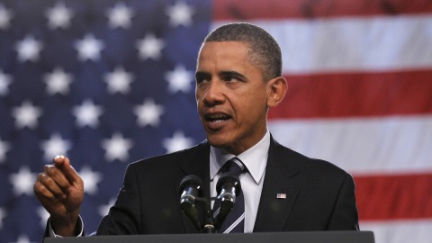 Le pr�sident am�ricain Barack Obama