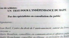 Détail de la lettre ouverte