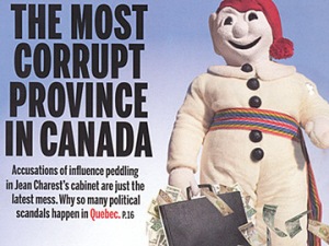 L'image à la une du magazine Maclean's est sans équivoque.