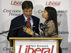 Shawn Graham et son épouse Roxanne Reeves