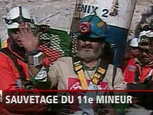 Jorge Galleguillos le onzième mineur a trouvé à sa sortie les présidents chilien et bolivien à sa rencontre.