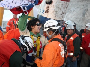 Richard Villarroel, 26 ans, est le 28e à être sorti de la nacelle.