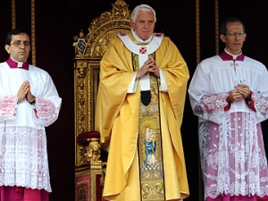 Le pape Benoît XVI