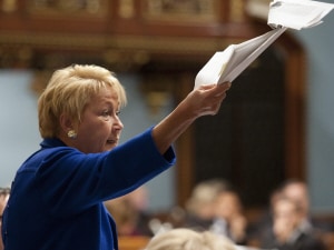 La chef péquiste Pauline Marois