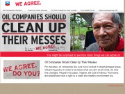 Le canular des Yes Men � l'endroit de Chevron