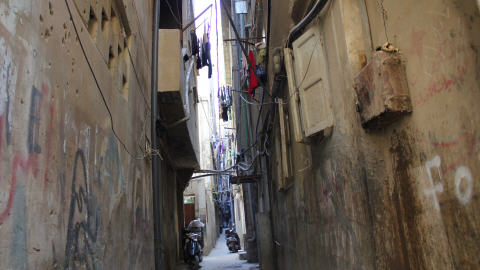 Un quartier du camp de Chatila
