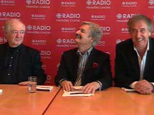 Les Cyniques Serge Grenier, Marc Laurendeau et André Dubois
