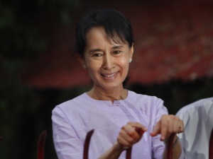 Aung San Suu Kyi peu après sa libération