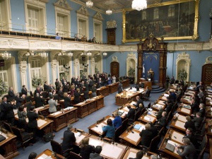 Vote sur une motion de censure à l'Assemblée nationale, à Québec