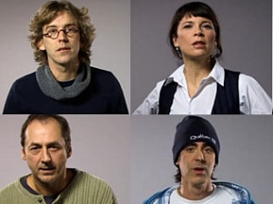 Quelques-uns des artistes impliqués dans la vidéo