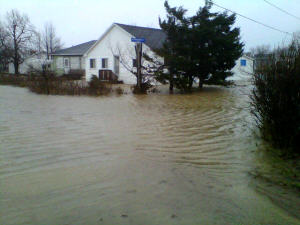 Inondation, Pointe-du-Chêne