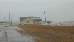 Des vents de 112 km/h ont balayé l'archipel des Îles-de-la-Madeleine mardi.