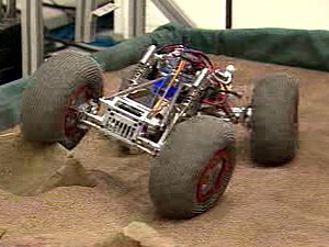 Un prototype de véhicule lunaire