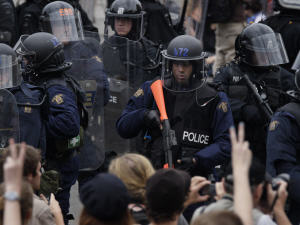 Policiers lors du G20