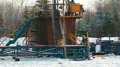 Site de forage de gaz de schiste