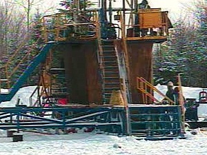 Site de forage de gaz de schiste