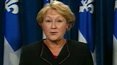 Pauline Marois, chef du Parti québécois (PQ)