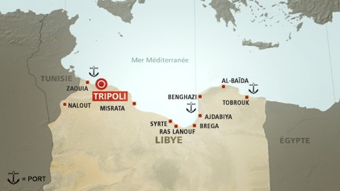 Carte de la Libye