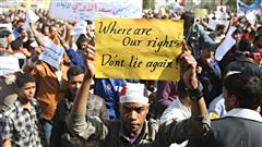 Manifestation sur la place Tahrir à Bagdad