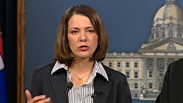La chef du Wildrose, Danielle Smith.