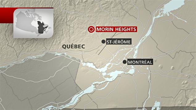 Carte géographique situant Morin Heights