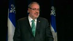 Le ministre du Développement durable, de l'Environnement et des Parcs, Pierre Arcand