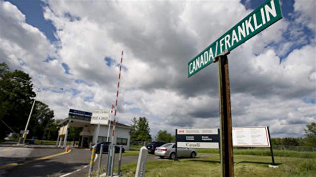 Le poste frontière de Morses Line à Franklin