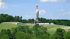 Un puits de gaz de schiste en Pennsylvanie