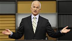 Jack Layton lors du d�bat des chefs en anglais