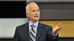 Jack Layton lors du d�bat des chefs en fran�ais